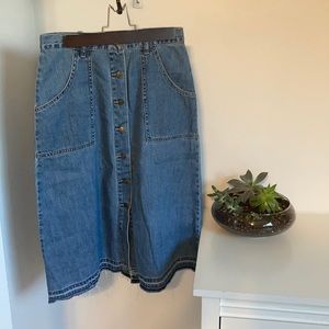 Free People denim skirt